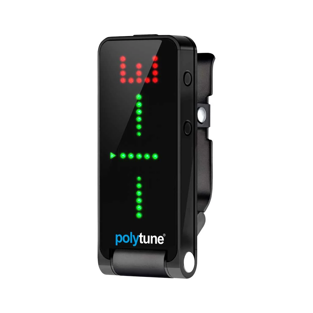 TC Electronic PolyTune Clip Black Clip-On Tuner TC Electronic PolyTune Clip Black Clip-On Tuner - Gambar 1
