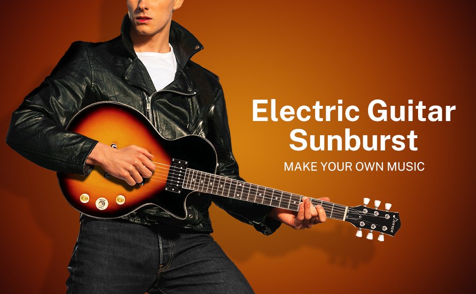 Donner 39 Inch LP Electric Guitar Solid Body Beginner Kit Sunburst Full  Size, with Bag, Strap, Cable, for Beginner,DLP-124S : Amazon.ca: Musical  Instruments, Stage & Studio