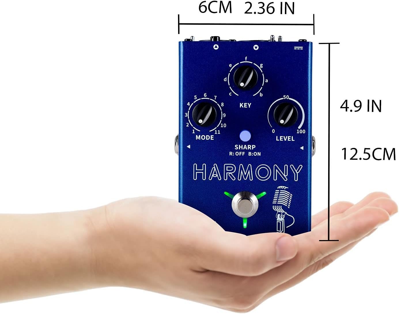 Buy FLAMMA FV04 Harmony Vocal Processor Vocal Effects Pedal Reverb 12  Pitches with 11 Different Harmony Modes 48V Phantom Power Online in Kuwait.  B09C8GLD7T