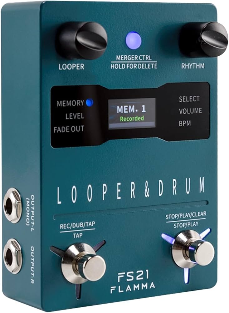 FLAMMA FS21 Drum Machine Looper Guitar Pedal FLAMMA FS21 Drum Machine Looper Guitar Pedal - Gambar 1