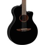 Yamaha NTX1 BL Thinline Acoustic Electric Nylon String, Black