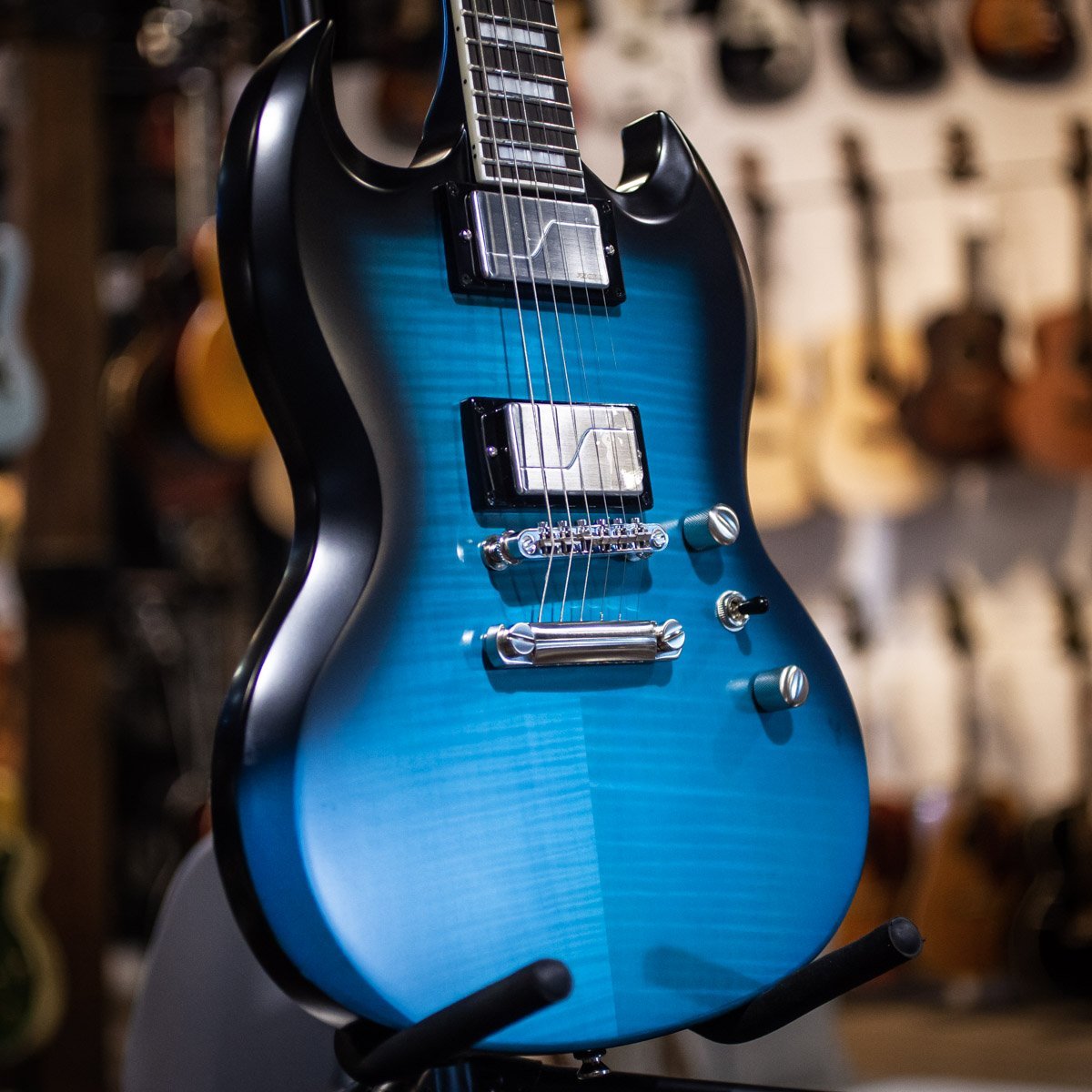 Epiphone SG Prophecy Electric Guitar - Blue Tiger Aged Gloss - 711106040202