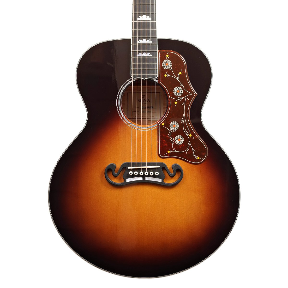 Sigma SGJA SG VSB All Solid Grand Jumbo with Vintage Sunburst A E G with Bag Sigma SGJA SG VSB All Solid Grand Jumbo with Vintage Sunburst A E G with Bag