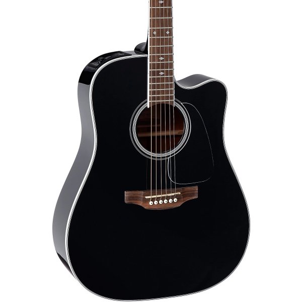 Takamine GDCE Black Dreadnought Cutaway Acoustic Electric Guitar