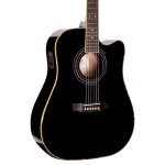 Cort AD CE BK Acoustic Electric Guitar Black