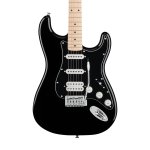 Squier FSR Affinity Series HSS Stratocaster Electric Guitar Maple FB Black