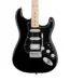 Squier FSR Affinity Series HSS Stratocaster Electric Guitar Maple FB Black