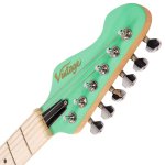 Vintage V6M24 Reissue MN Electric Guitar Ventura Green 4