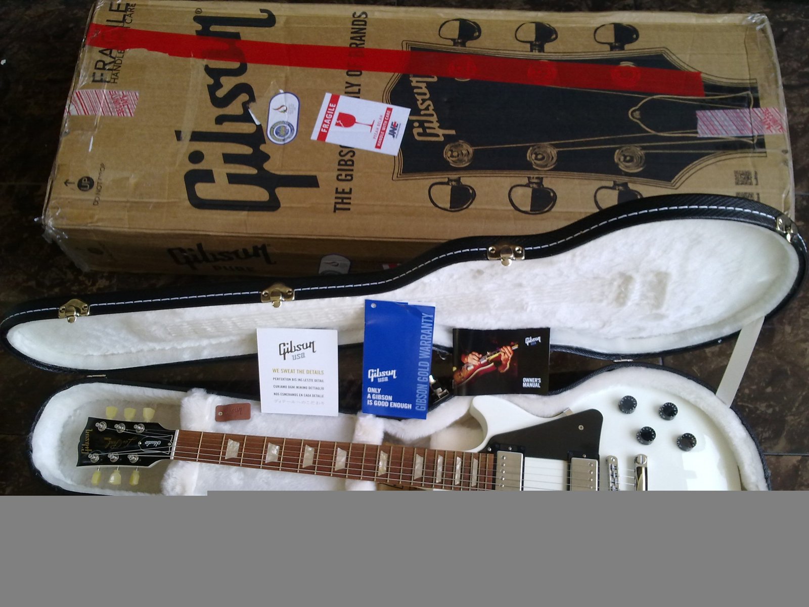 GIBSON USA LES PAUL STUDIO GLOSS ALPINE WHITE – Jual Gitar Premium Original