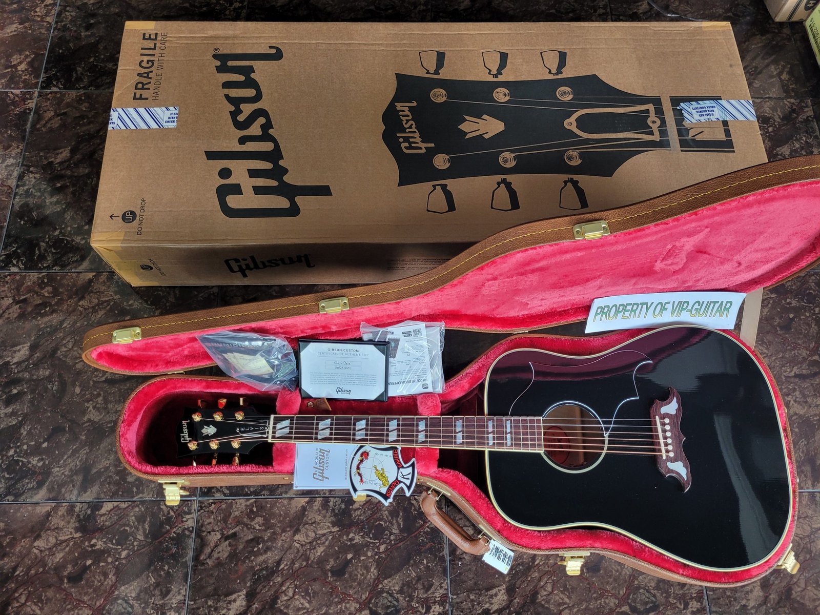 GIBSON MONTANA CUSTOM SHOP USA ELVIS PRESLEY DOVE EBONY – Jual Gitar  Premium Original
