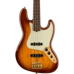 Fender 75th Anniversary Commemorative Jazz Bass Guitar, RW FB, 2 Color Bourbon Burst