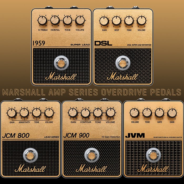 Guitar Pedal X - GPX Blog - Marshall releases 5 of its best loved amps in  Overdrive / Distortion Pedal Format - 1959 SLP, DSL / JCM2000, JM800,  JCM900, and JVM