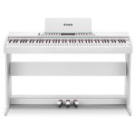 Donner DDP 95 88 Key Weighted Hammer Upright Digital Piano, White