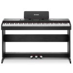 Donner DDP 95 88 Key Weighted Hammer Upright Digital Piano, Black