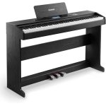 Donner DDP 95 88 Key Weighted Hammer Upright Digital Piano, Black - Gambar 2