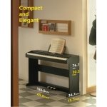 Donner DDP 95 88 Key Weighted Hammer Upright Digital Piano, Black - Gambar 3
