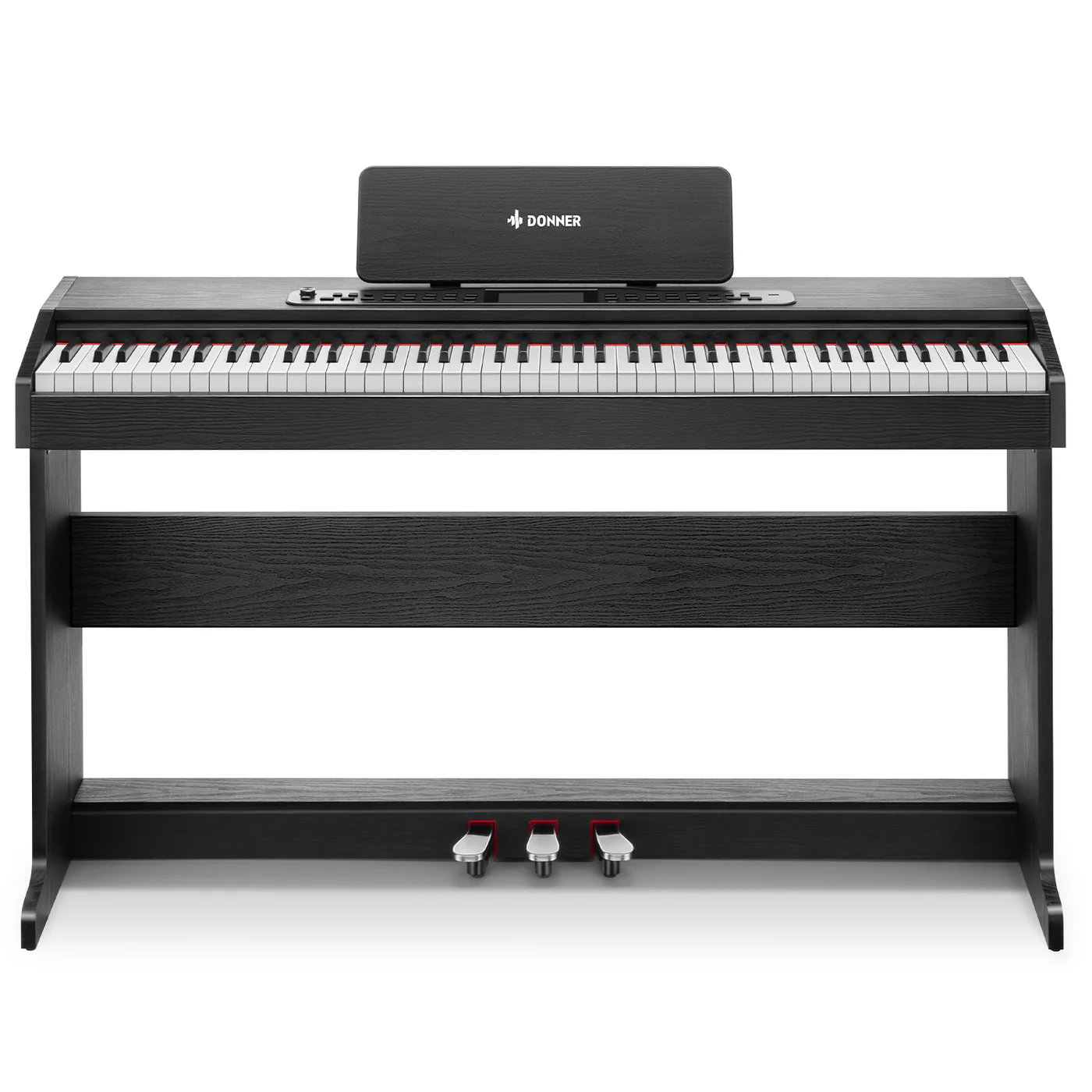 DDP-95-black Donner DDP 95 88 Key Weighted Hammer Upright Digital Piano, Black - Gambar 1