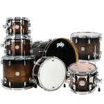 PDP Concept Maple PDCMX2217WC 7 Piece Drum Set Exotic Charcoal Burst Limited Edition - Gambar 3