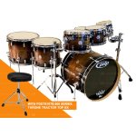 PDP Concept Maple PDCMX2217WC 7 Piece Drum Set Exotic Charcoal Burst Limited Edition - Gambar 2
