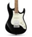 Donner DST 550B Electric Guitar Solid Double cut Poplar Body with Bag, Black