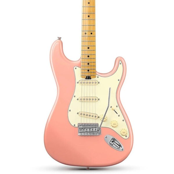 Donner DST 600 6 String Electric Guitar with SSS Pickup, Shell Pink
