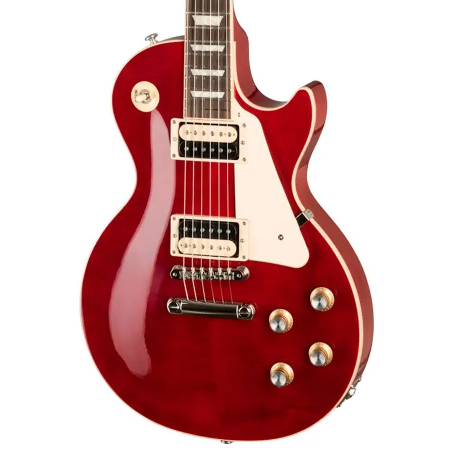 Gibson Les Paul Classic Electric Guitar with Case, Translucent Cherry Gibson Les Paul Classic Electric Guitar with Case, Translucent Cherry