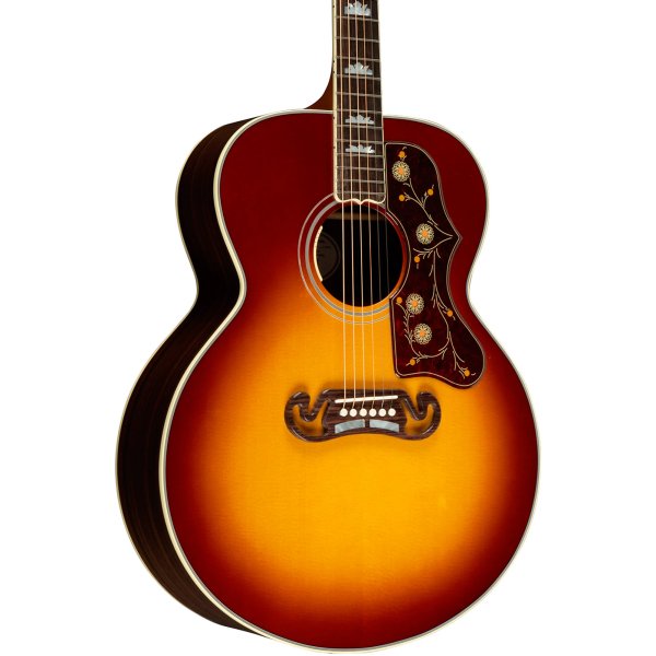 Gibson SJ Studio Rosewood Acoustic Electric Guitar with Case Rosewood Burst with Gloss Top