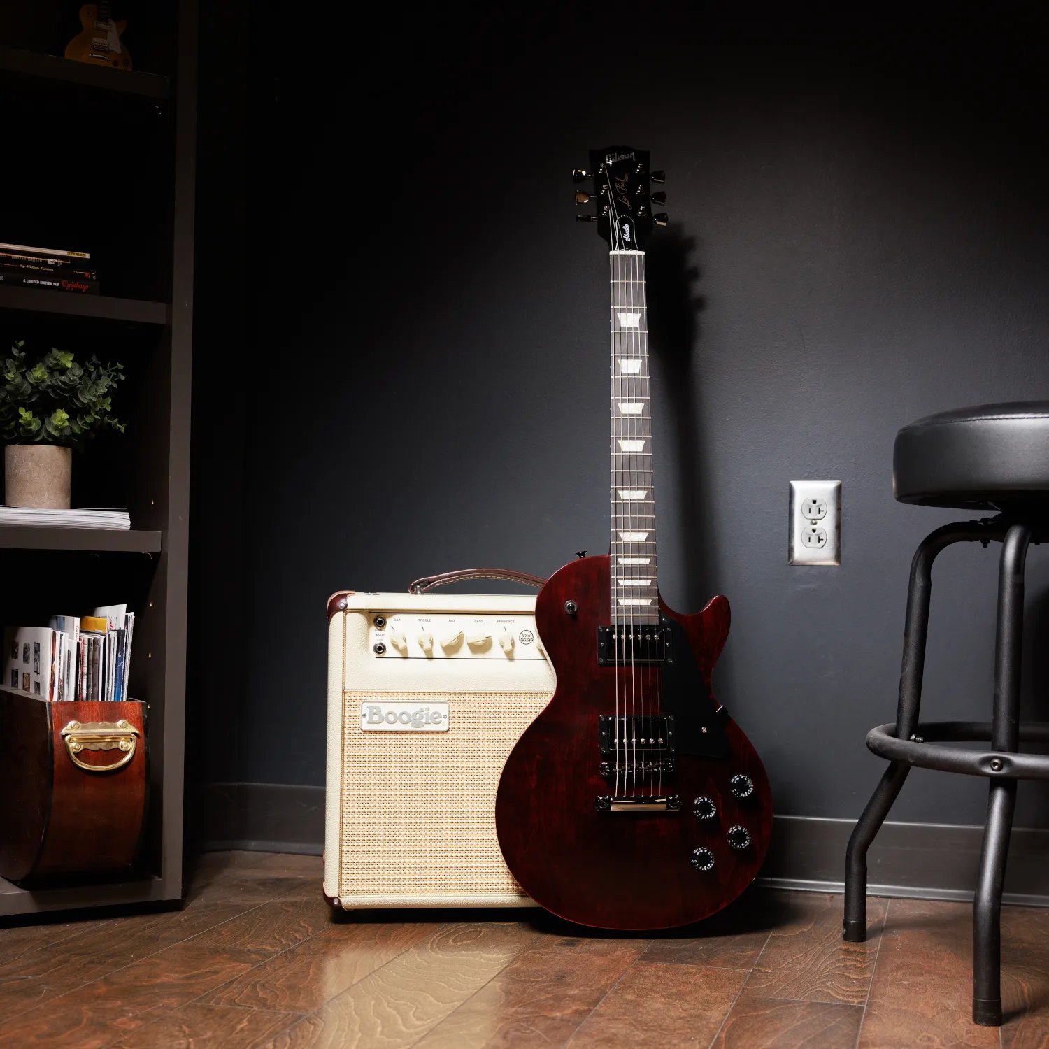 Gibson Les Paul Modern Studio Wine Red Satin Electric Guitar | Bax Music
