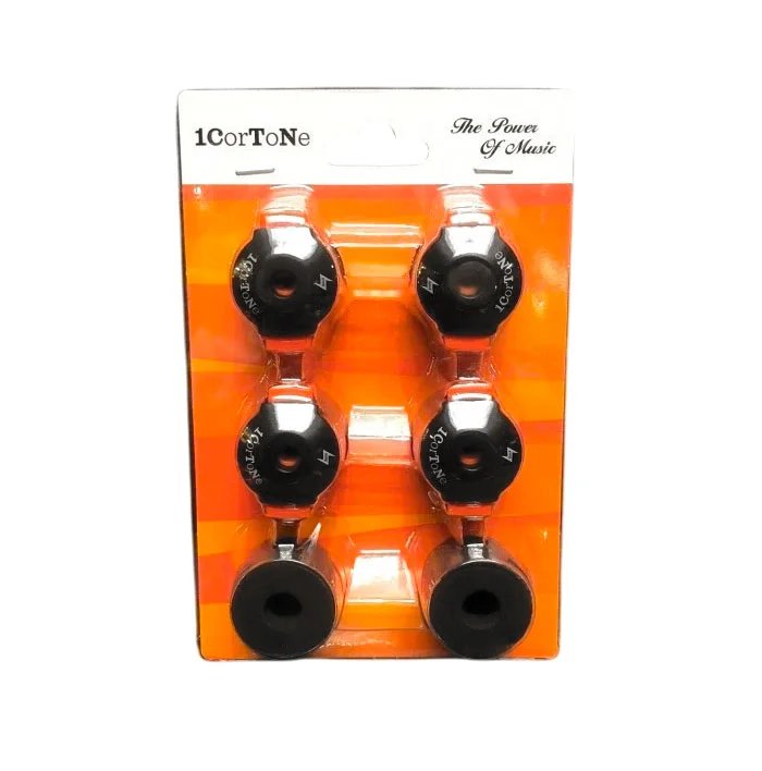 1CorToNe Cymbal Pad Quick release with Pad, Black