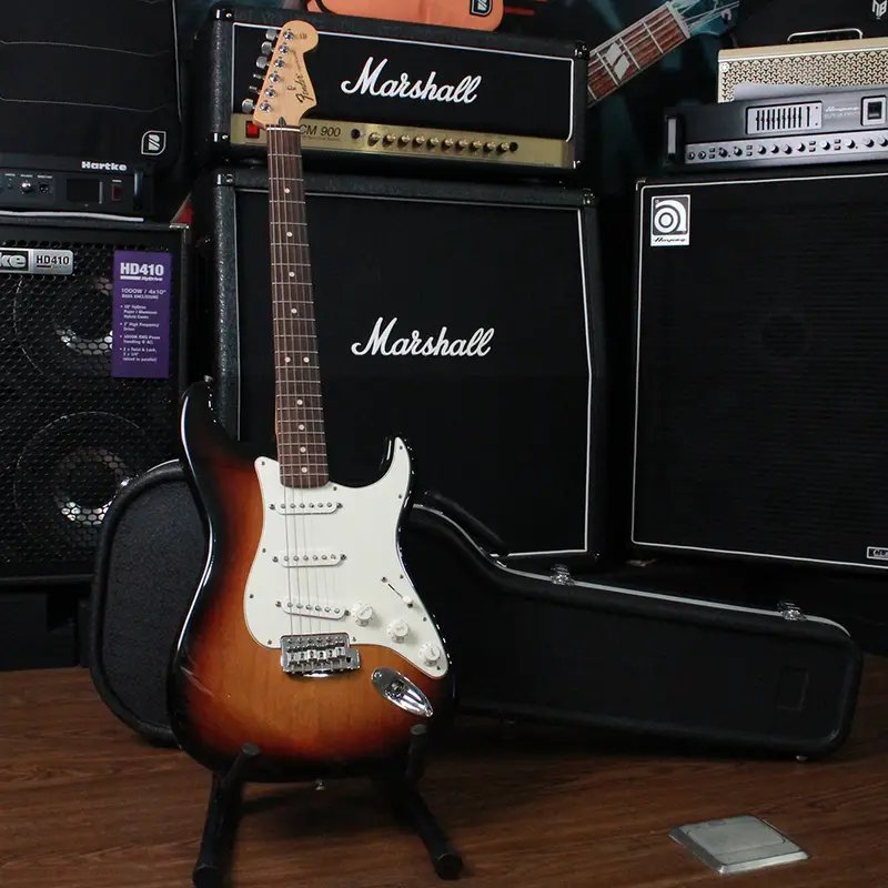 2ND Fender Stratocaster Mexico RW FB Electric Guitars, 3 Color Sunburst