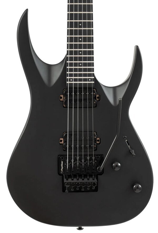 S by Solar AB4.6FRC-E Carbon Black Electric Guitar with Floyd Rose