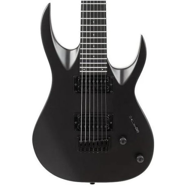 S by Solar AB4.7CE Carbon Black 7 String Baritone Electric Guitar