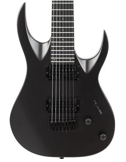 S by Solar AB4.7CE Carbon Black 7 String Baritone Electric Guitar
