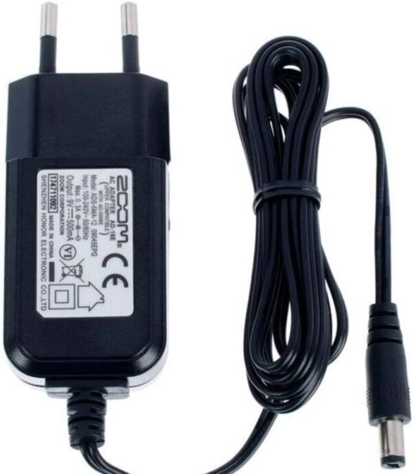 Zoom AD-16E 9V 500mA Power Supply DC Adapter