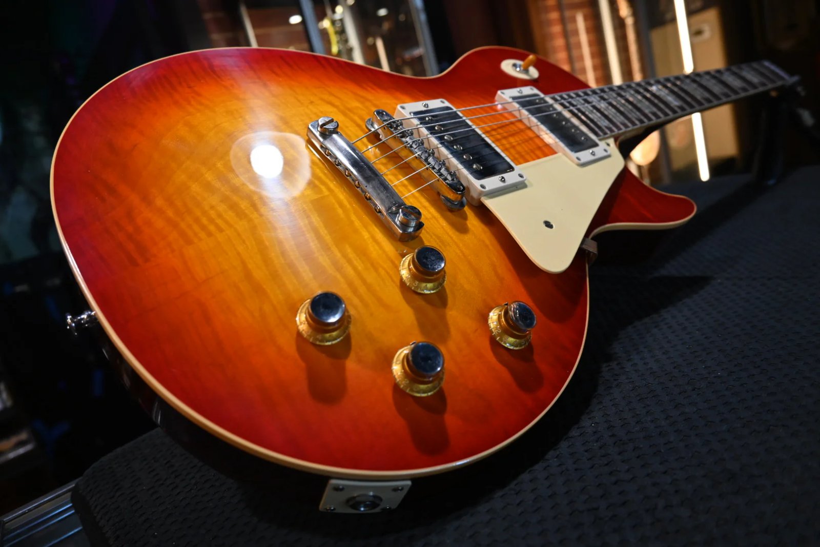 Gibson Custom Shop 1960 Les Paul Standard Reissue VOS Washed Cherry Sunburst Guitar 4353 | Danville Music