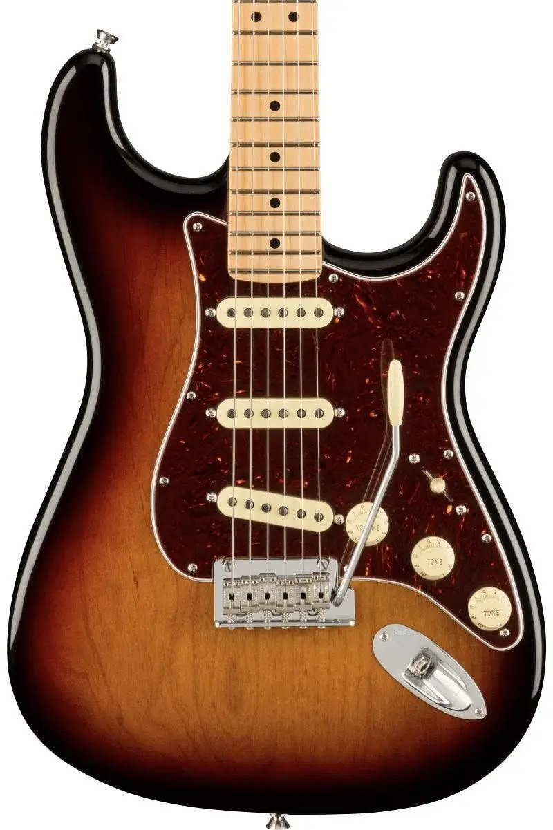 Fender American Professional II Stratocaster Electric Guitar, Maple FB, 3 Tone Sunburst