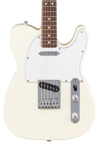 Fender Standard Telecaster Electric Guitar Laurel FB, Olympic White Made in Indonesia