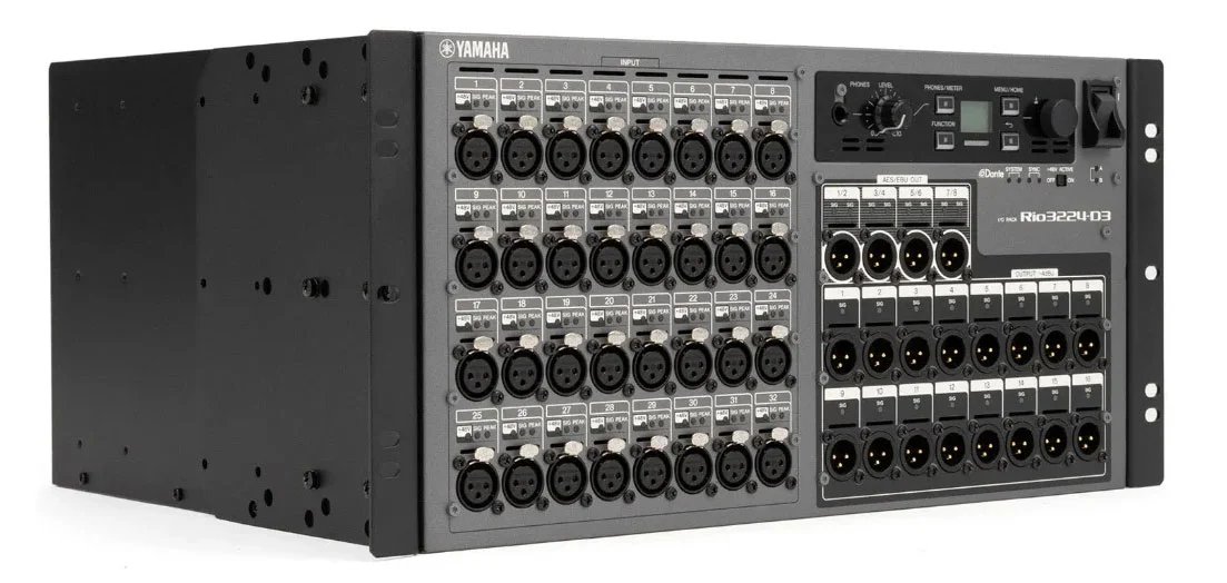 Yamaha Rio3224 D3 32 Input and 24 Output Dante Stage Box