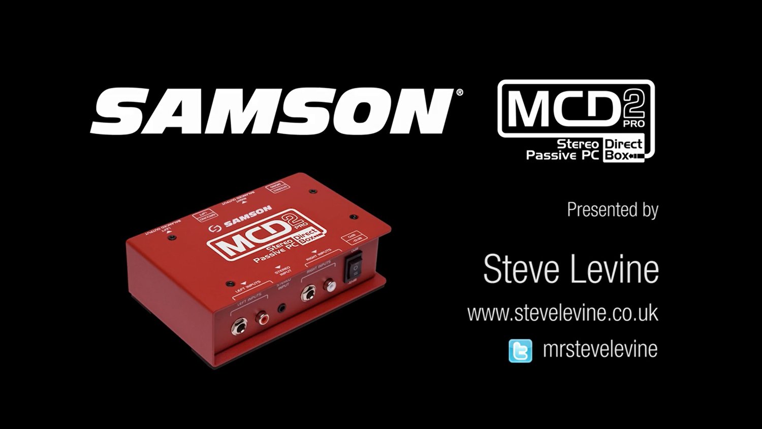 Samson S-Max MCD2 Pro Passive Stereo/Mono Direct DI  Box+Headphones+Mic+Cable | Audio Savings