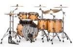 Mapex Saturn V MH Exotic 7 Piece Drum Set, Natural Maple Burl