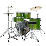 Tama Stagestar ST52H6C LGS 5 Piece Drum Set with Cymbals, Lime Green Sparkle