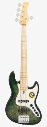 Sire Marcus Miller V7 Swamp Ash Reissue 4string Bass Guitar, Transparent Green Satin