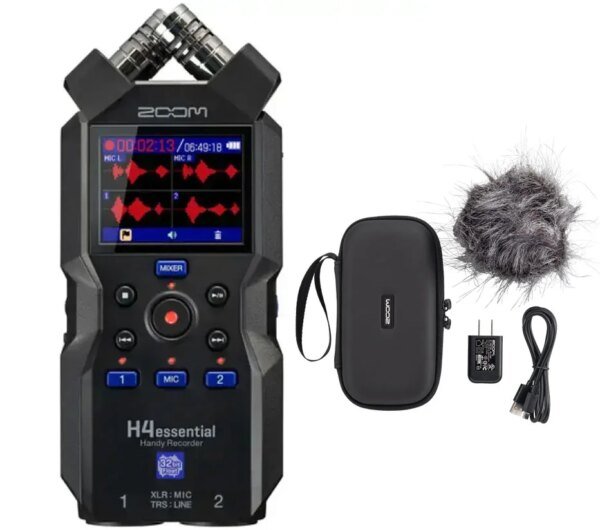 Zoom H4e Essential Portable Recorder with APH-4e Accessory Pack