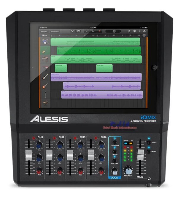 Alesis iO Mix 4-Channel Mixer/Recorder for iPad