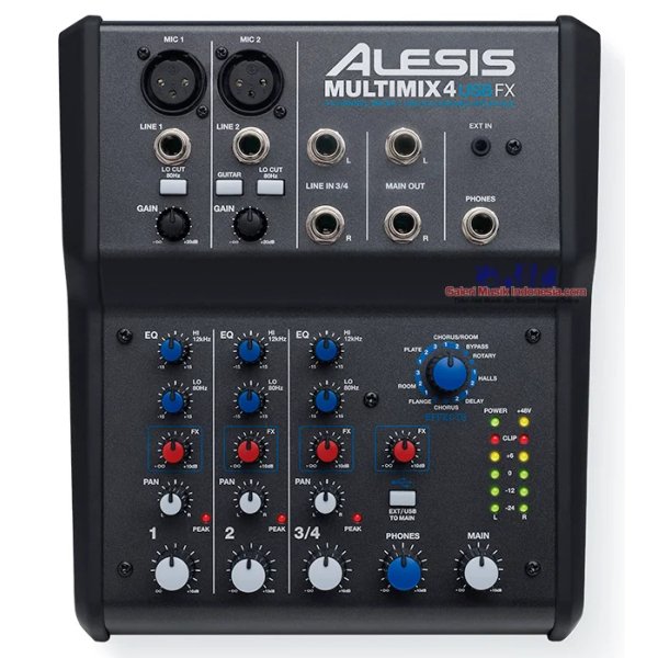 products alesis multimix 4 usb fx 4 channel mixer with effects and usb audio interface a153751