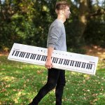 products alesis recital 88 key digital piano keyboard with semi weighted keys for beginners white a167062