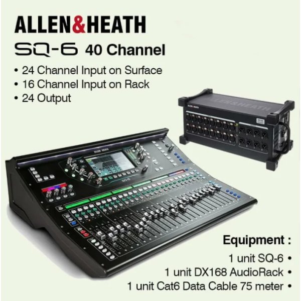 products allen and heath sq 6 40 channel digital mixer a116862