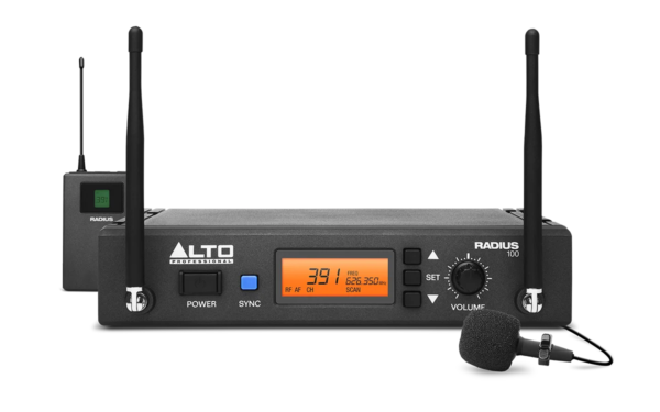 Alto Radius 100 UHF Clipon Microphone System