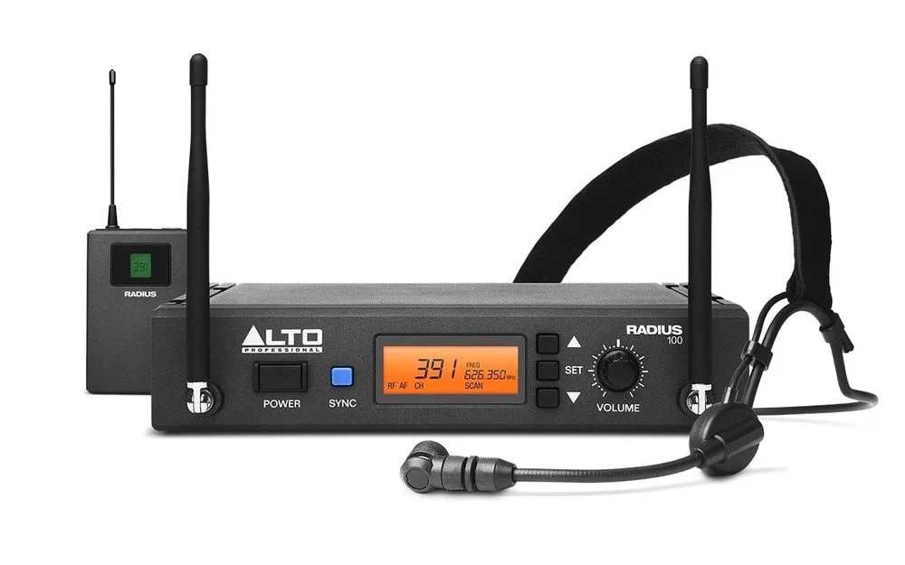 Alto Radius 100 UHF Headset Microphone System