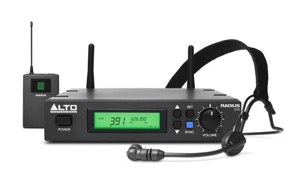Alto Radius 200 Professional UHF Wireless Headset Microphone